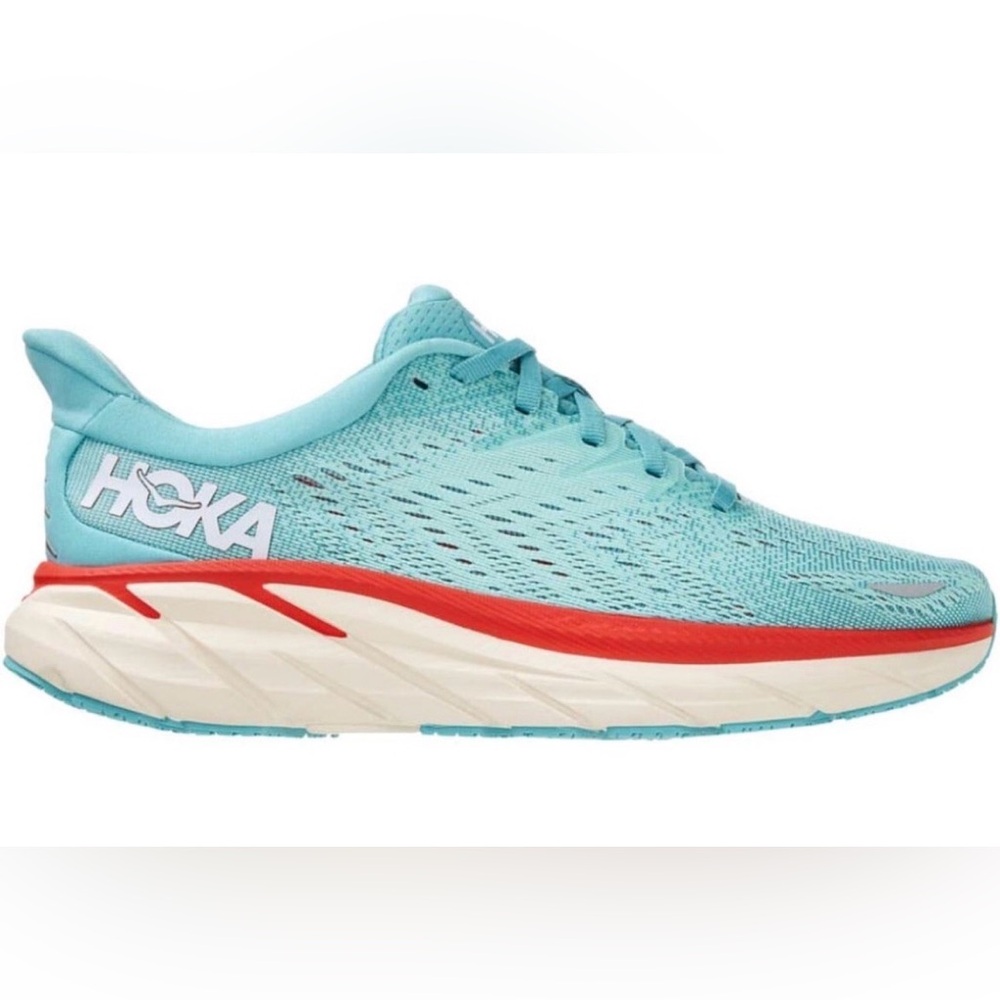 Hoka One One Women Clifton 8 Blue Running Sneakers Sz 7 B
